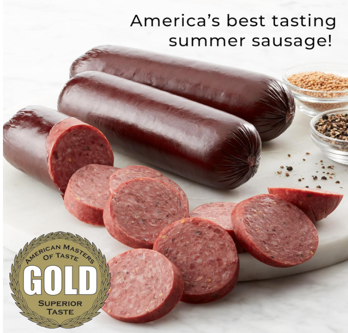Gourmet Beef & Cheese Gift Basket Box Set – Charcuterie Meat Snack Food
