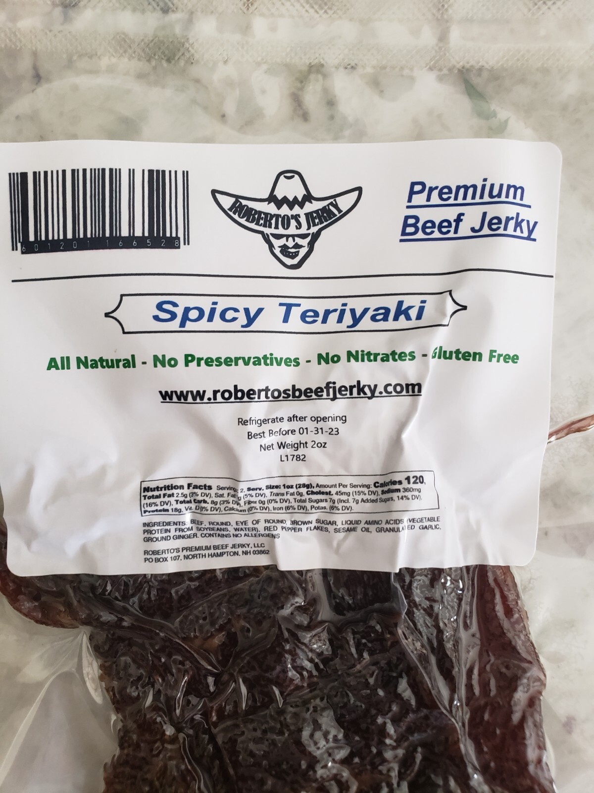 Spicy Teriyaki – Premium Beef Jerky!! – 99% Same Day Shipping!!
