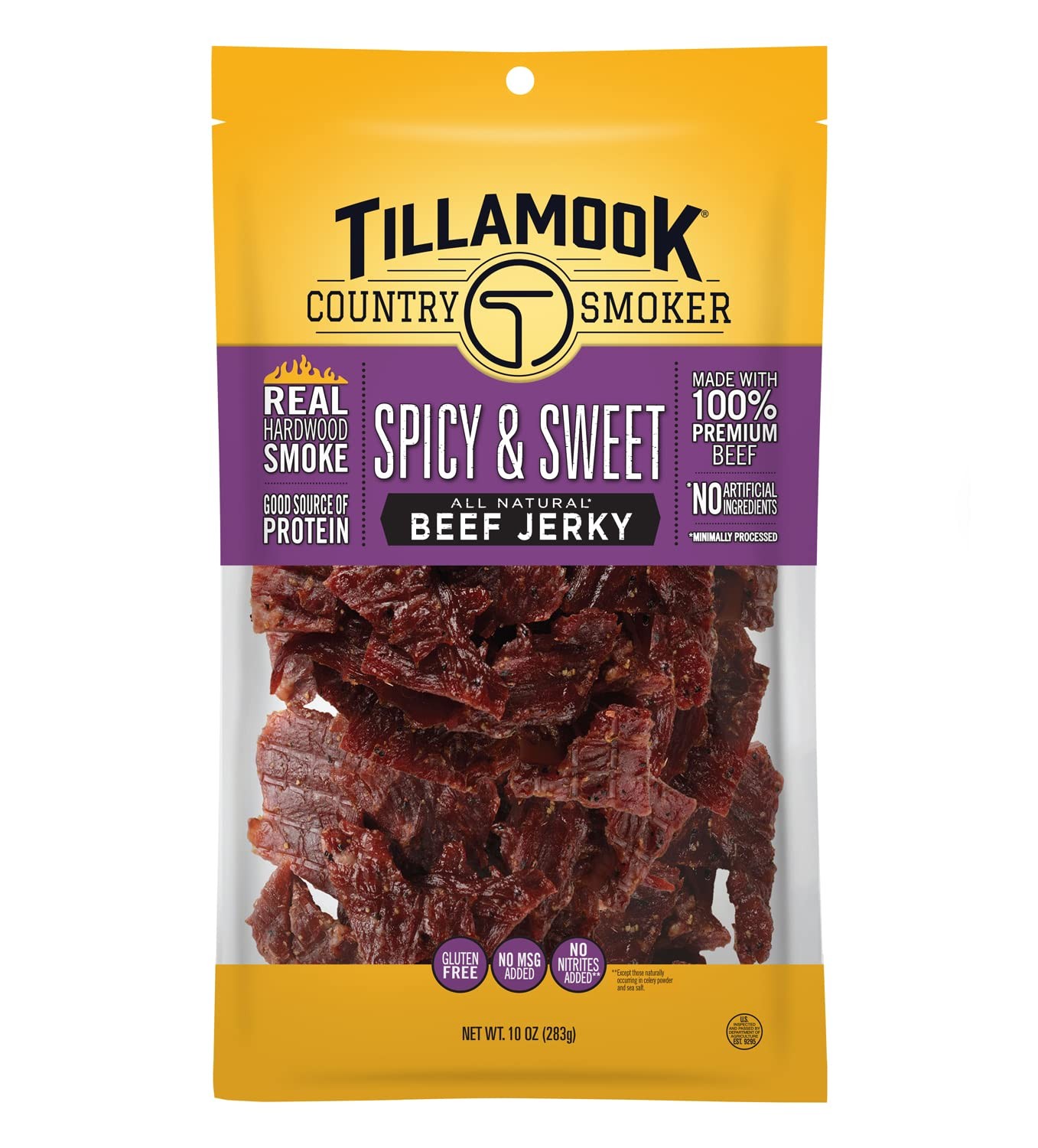 Tillamook Country Smoker Real Hardwood Smoked Beef 10 Ounce (Pack of 1)