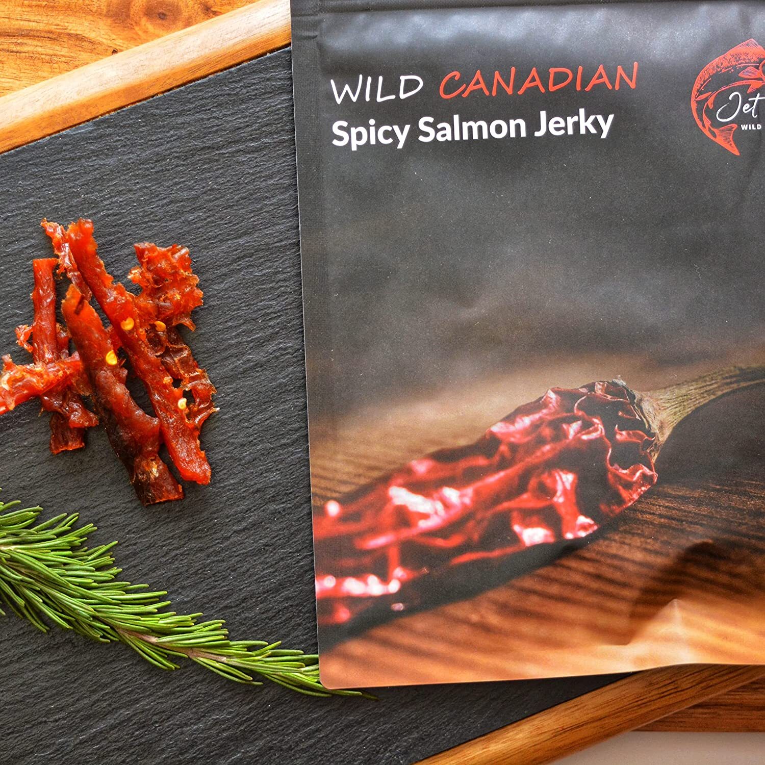 Salmon Jerky Made From Wild Caught Canadian Smoked Salmon All Natural 8 Pack
