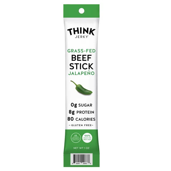 Think Jerky Grass-Fed Beef Sticks, Jalapeno, 1 oz, 20-count