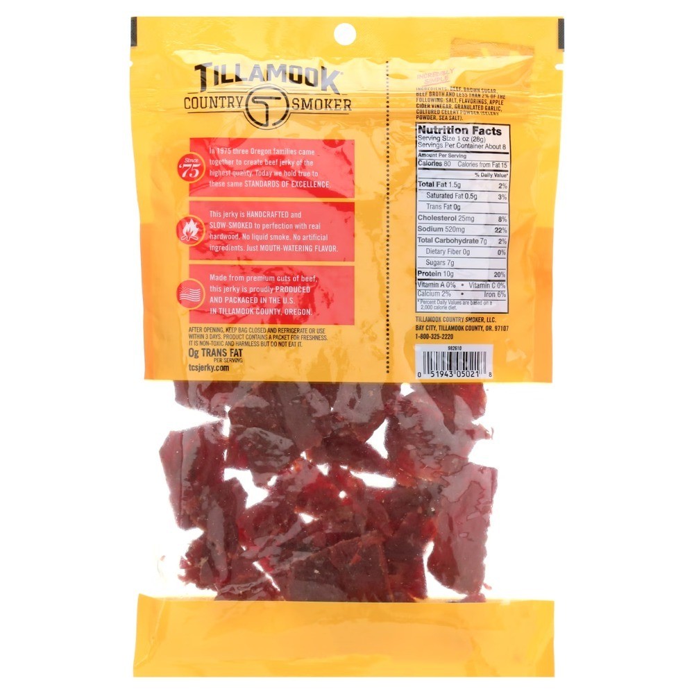 Beef Jerky, Old Fashioned, 10g Protein per Serving, 8 Oz Bag