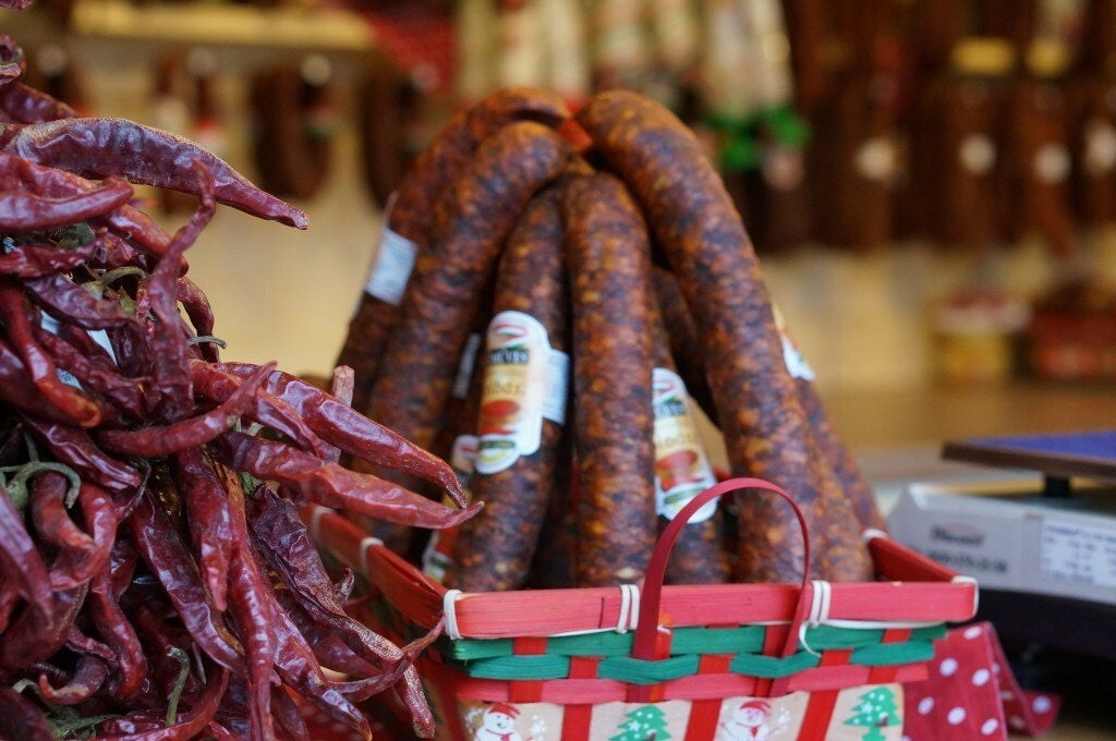 Hungarian Smoked Dry Sausages (Kolbasz)