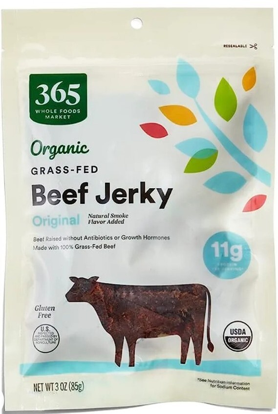 365 Organic GRASS Fed BEEF Jerky 3oz