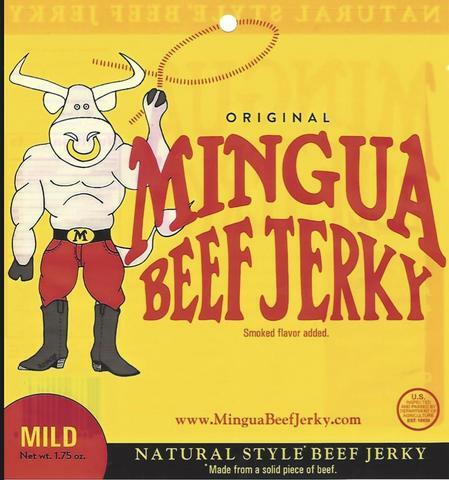 Mingua Mild Beef Jerky 3.5oz Bag [1-Bag]