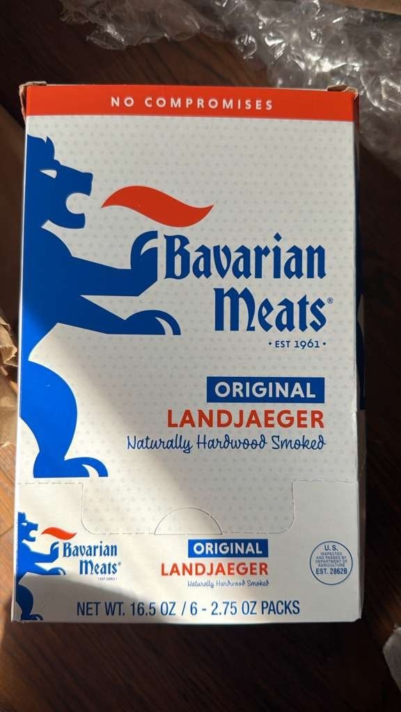 Bavarian Meats Lil’ Landjaegers Meat Sticks, Smoked Sausage Protein Sn