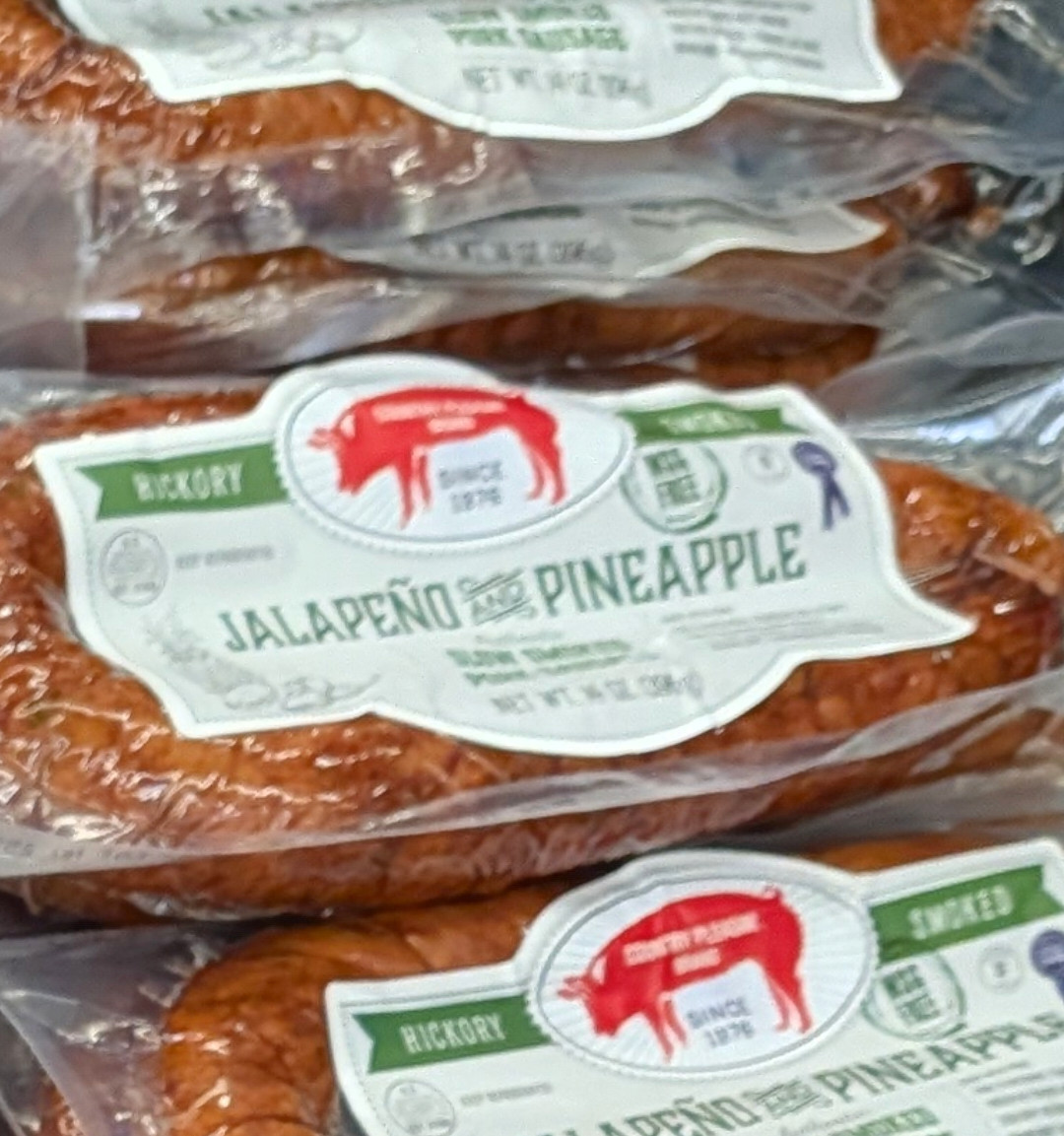 Country Pleasin’ Jalapeno Pineapple Sausage 14 Oz (4 Pack)