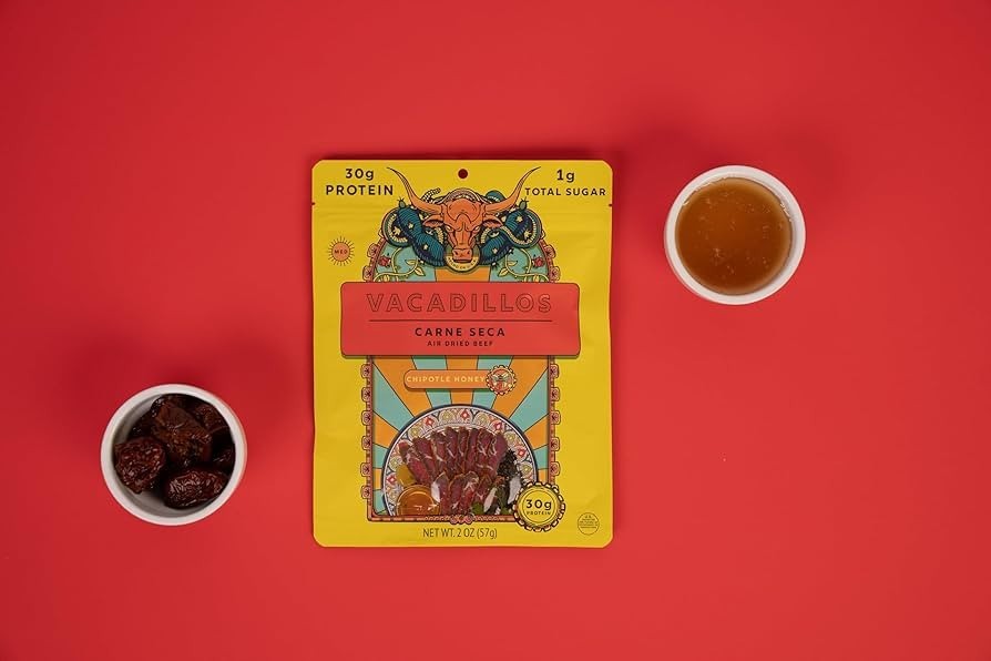 8 pack Vacadillos Chipotle Honey – 2 oz Package, Sweet & Smoky Gourmet
