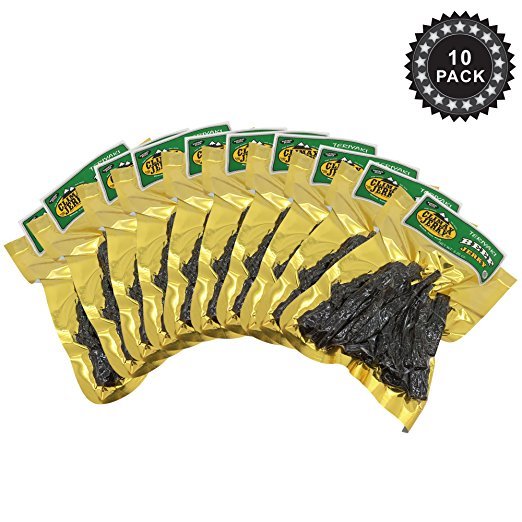 Climax BEST Natural Style Thick Strips 3.25 OZ. Beef Jerky Teriyaki – 10 Pack