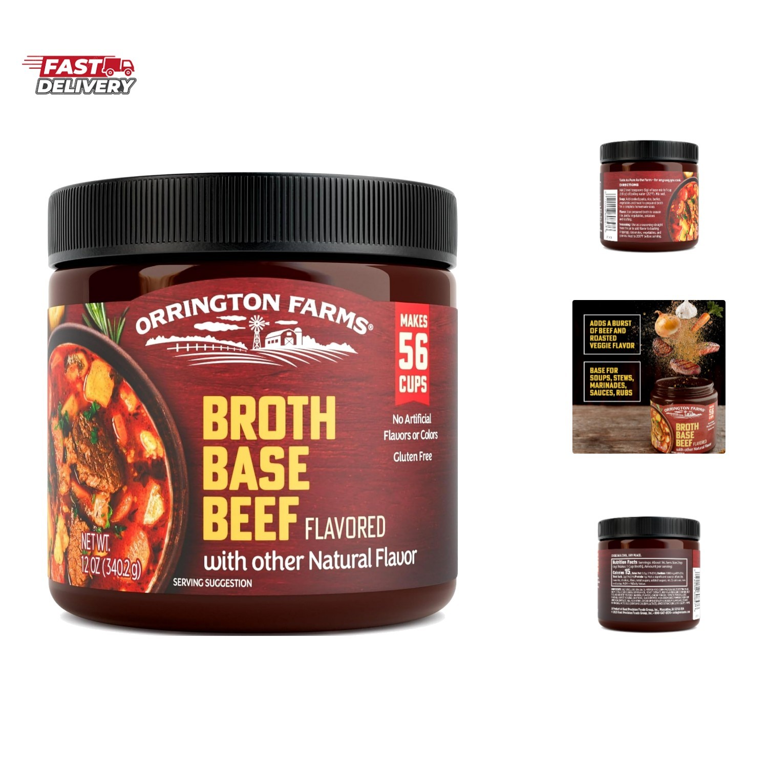 Beef Flavored Broth Base, Granulated Beef Flavored Bouillon, Versatile Usage,…