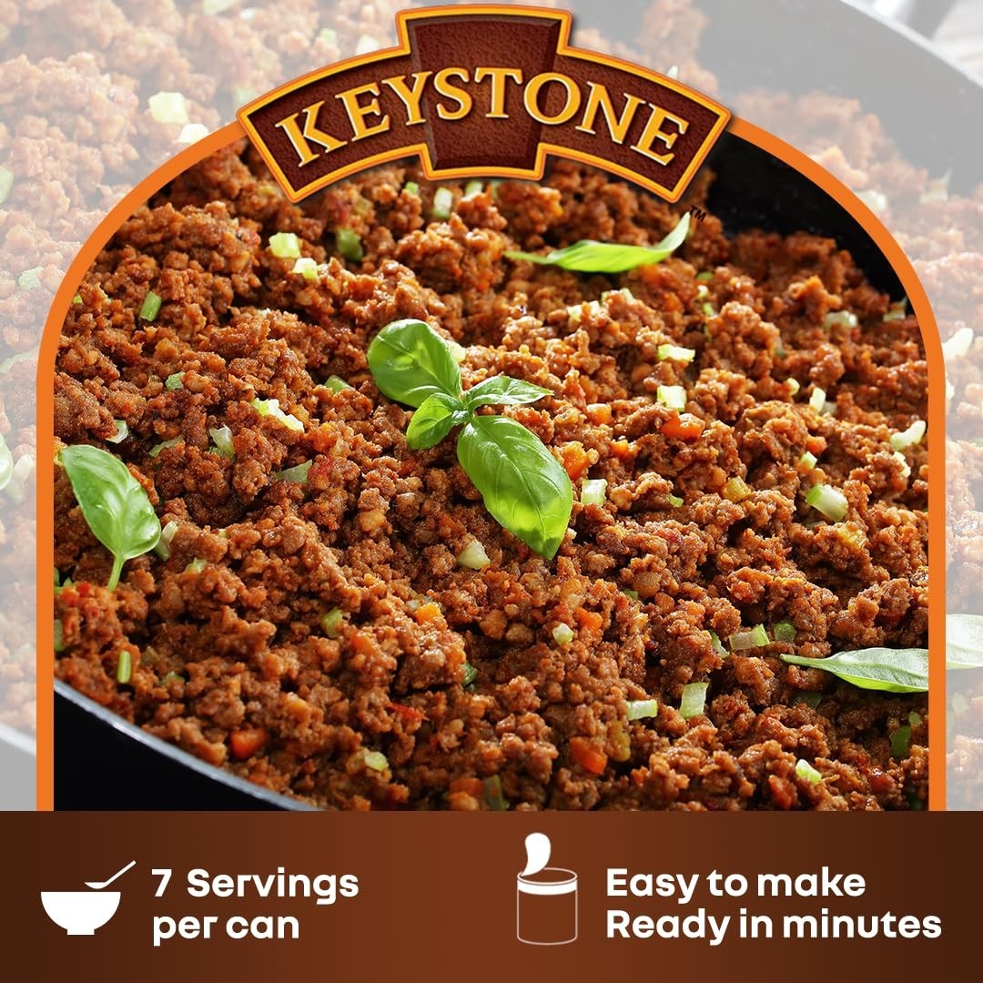 Meats All Natural Heat & Serve Ground Beef 14 Oz Fully Cooked Canned Meat 5- …