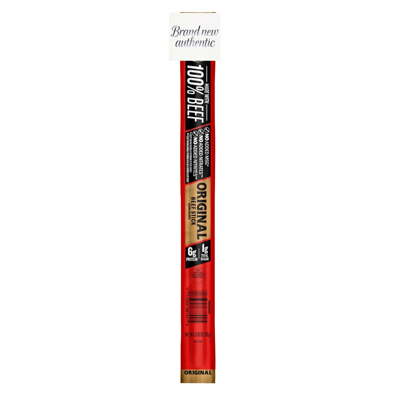 (10 pack) Beef Sticks, 100% Beef, Original, 12g Protein per Stick, 0.92 oz Stick