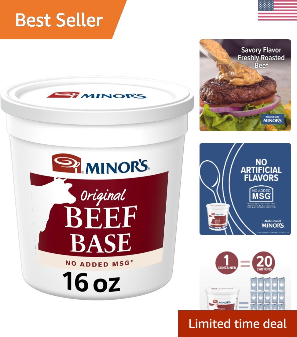 16 oz Beef Base Concentrate – Enhance Soups, Sauces & Gravies Without MSG
