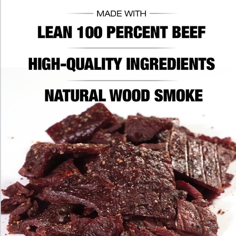 Old Trapper Peppered Beef Jerky 18oz Smoked Dried Meat High Protein Snack