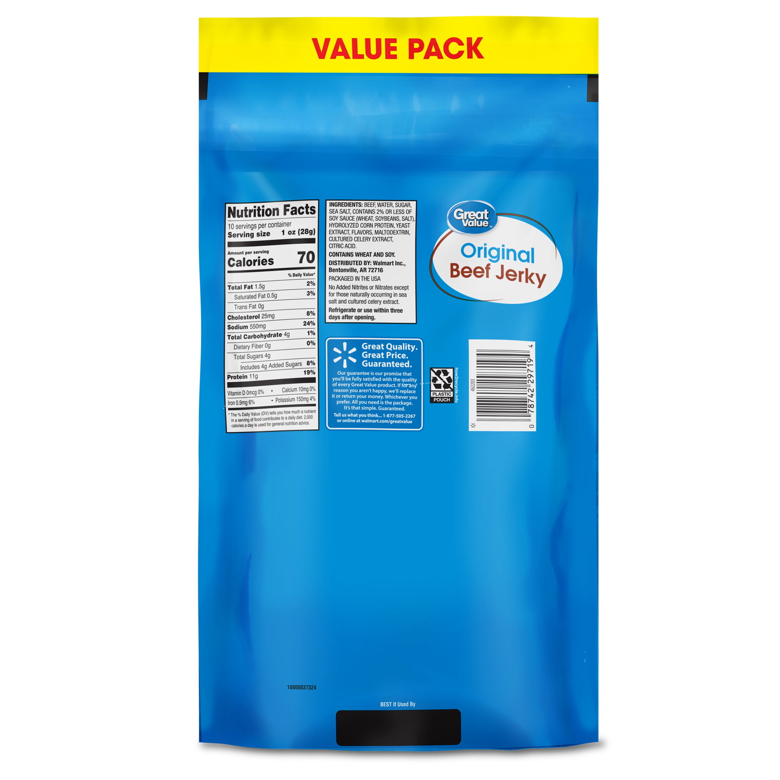 2 Pack – Original Beef Jerky Value Pack, 10 oz