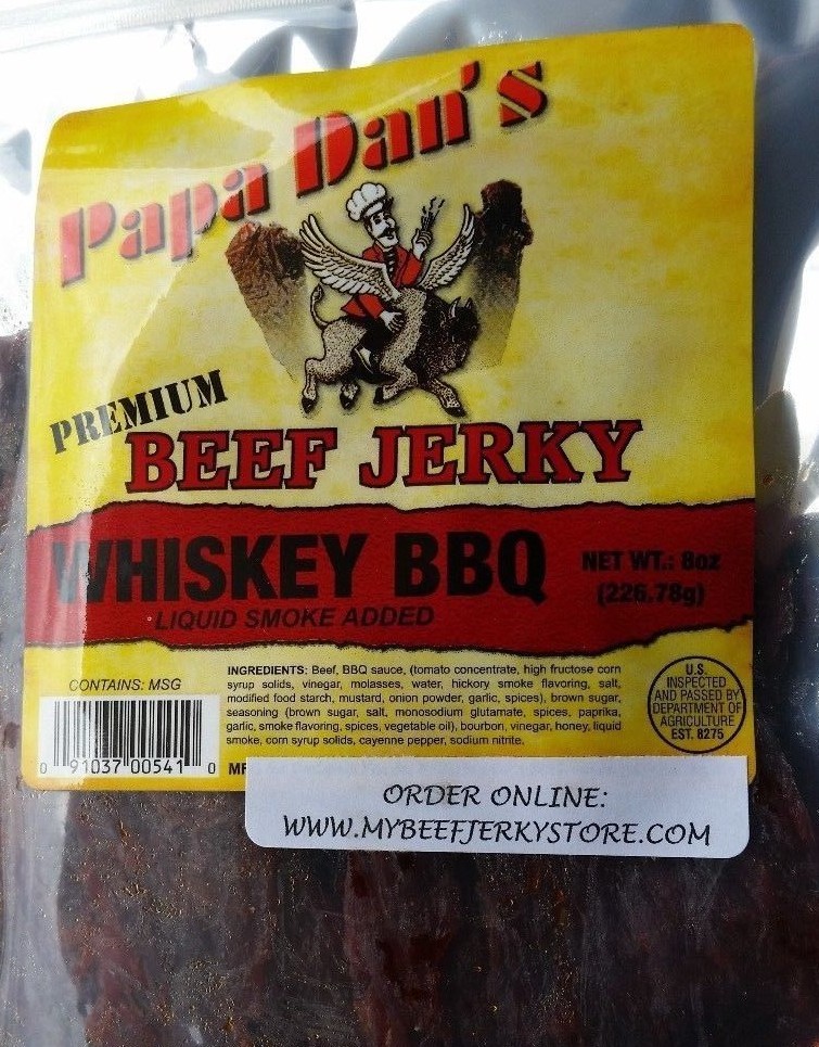Papa Dan’s Whiskey BBQ beef jerky (7 oz.)