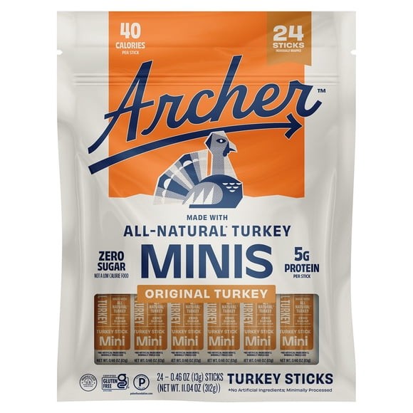 Country Archer Mini Classic Turkey Sticks, 0.46 oz., 24 pk.