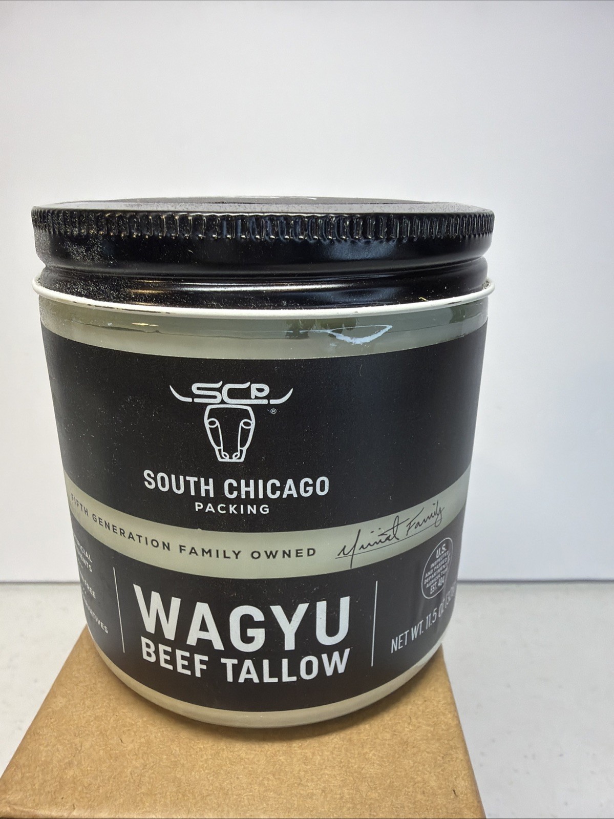 Wagyu Beef Tallow, 11.5 Oz Glass Jar, Perfect for Searing, Sautéing & Cooking