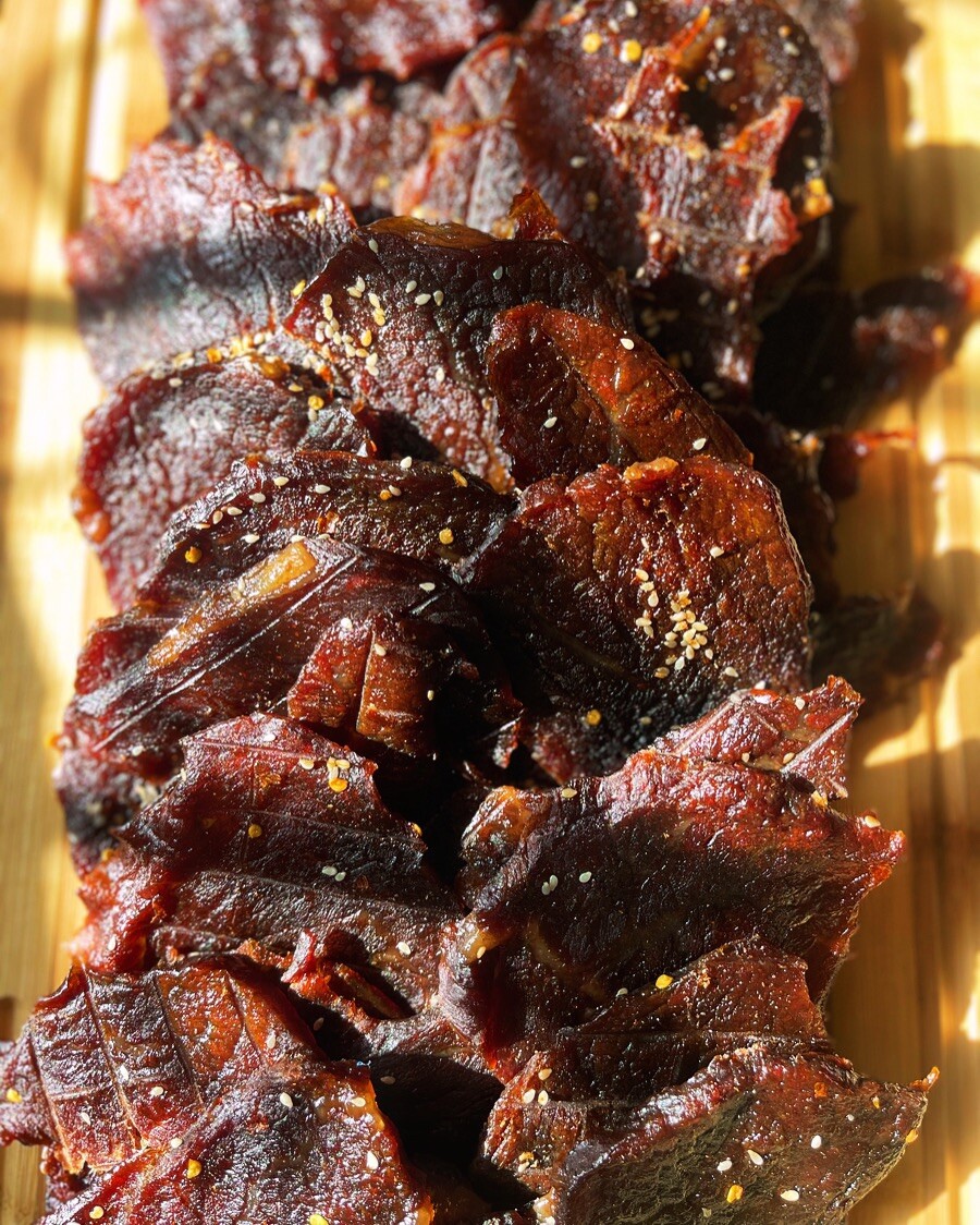 Small Batch Spicy Teriyaki Beef Jerky (thick Cut) 1 Lbs Bag