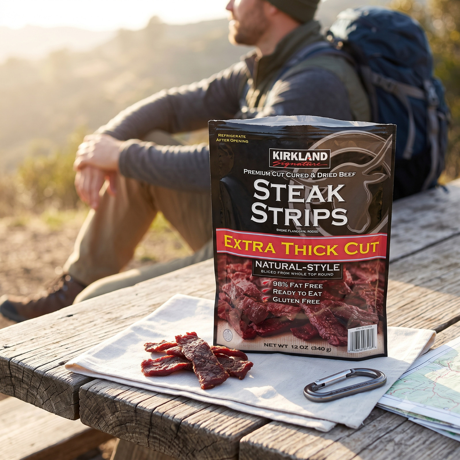 Kirkland Signature Premium Extra Thick Steak Strips, 12 oz