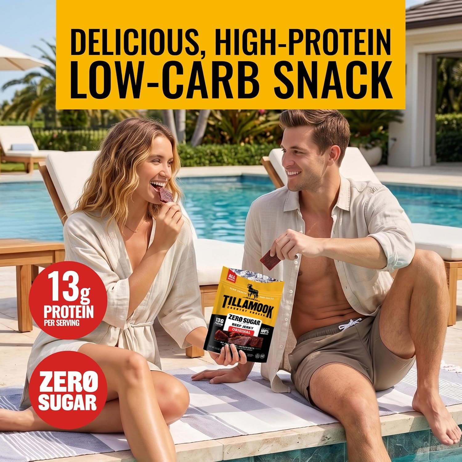 Gluten-Free Zero Sugar Beef Jerky, 2.2 Ounces of Flavor