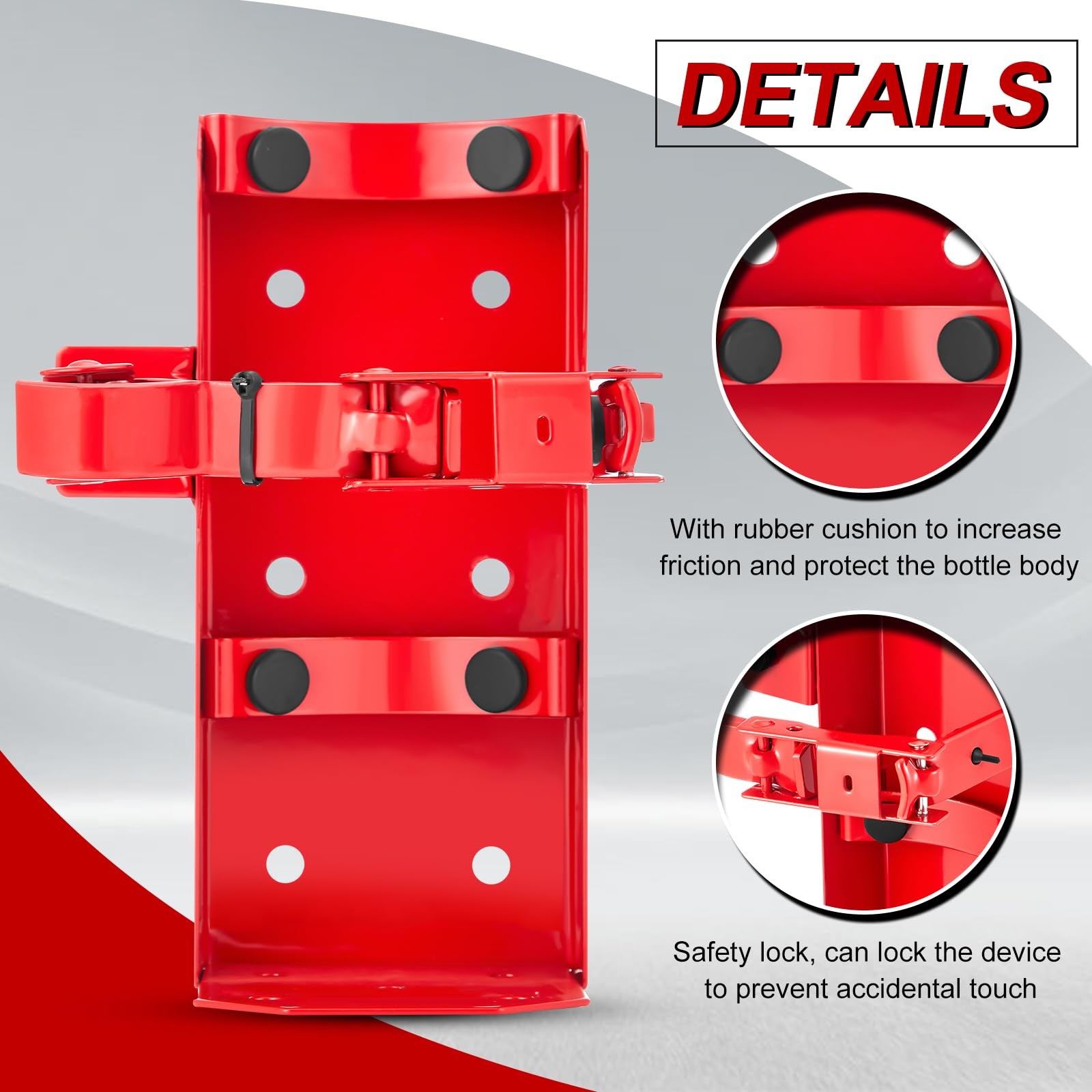 Zonon Heavy Duty Fire Extinguisher Mount Bracket Metal Fire Extinguisher Holder