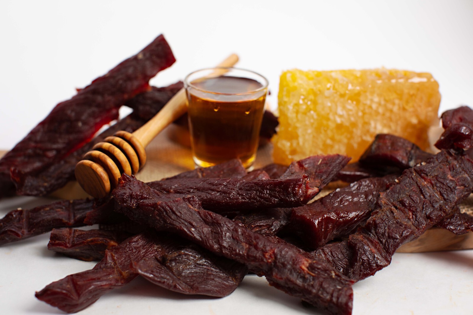 Homemade Honey Bourbon Beef Jerky