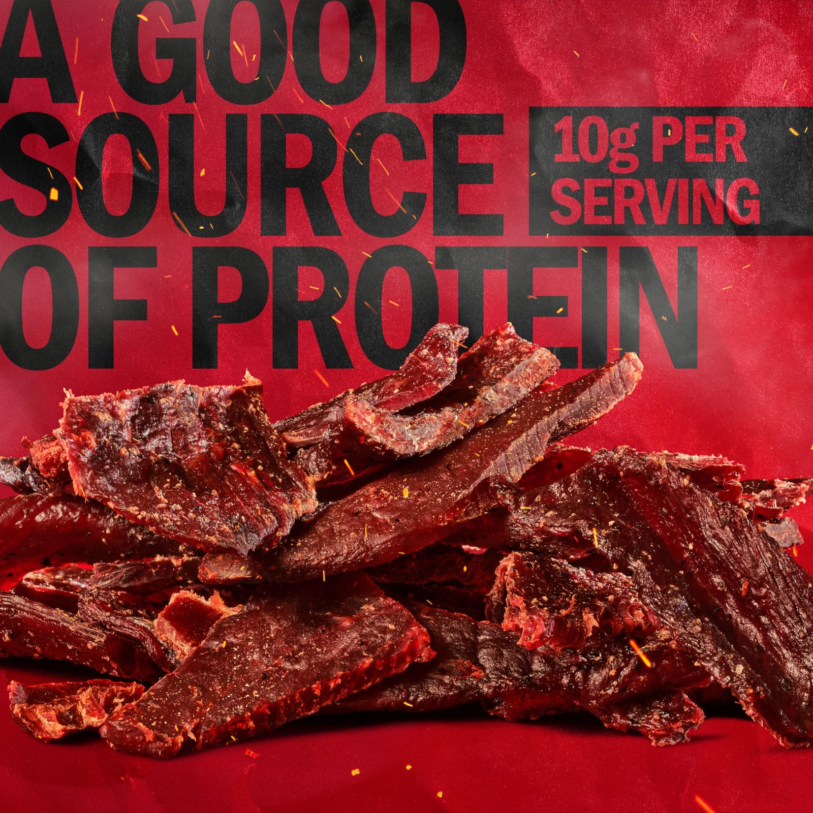 Jack Link’s Beef Jerky Half Pounder – 8 Ounce (Pack of 1), Sweet & Hot