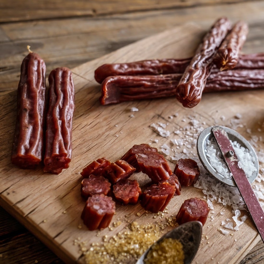 Double Smoked Sausage 12oz Shelf-Stable Resealable Bag Pack of 4