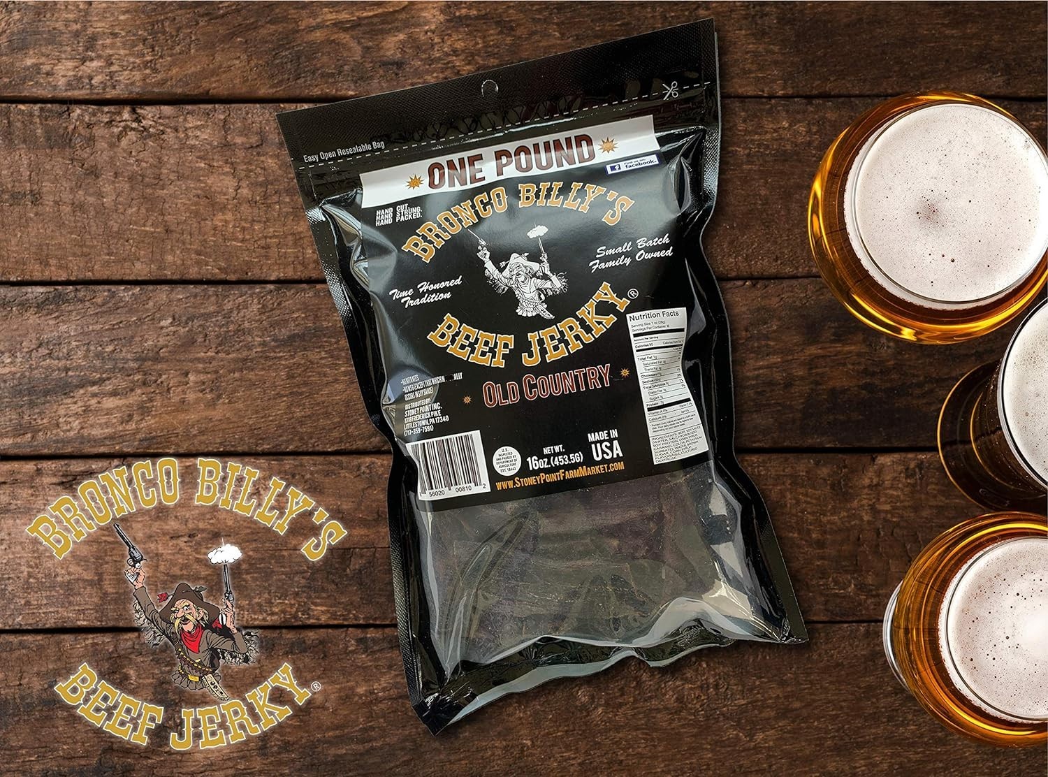 Delicious Old Country Hickory Smoked Jerky – 16oz, Perfect for Keto Dieters