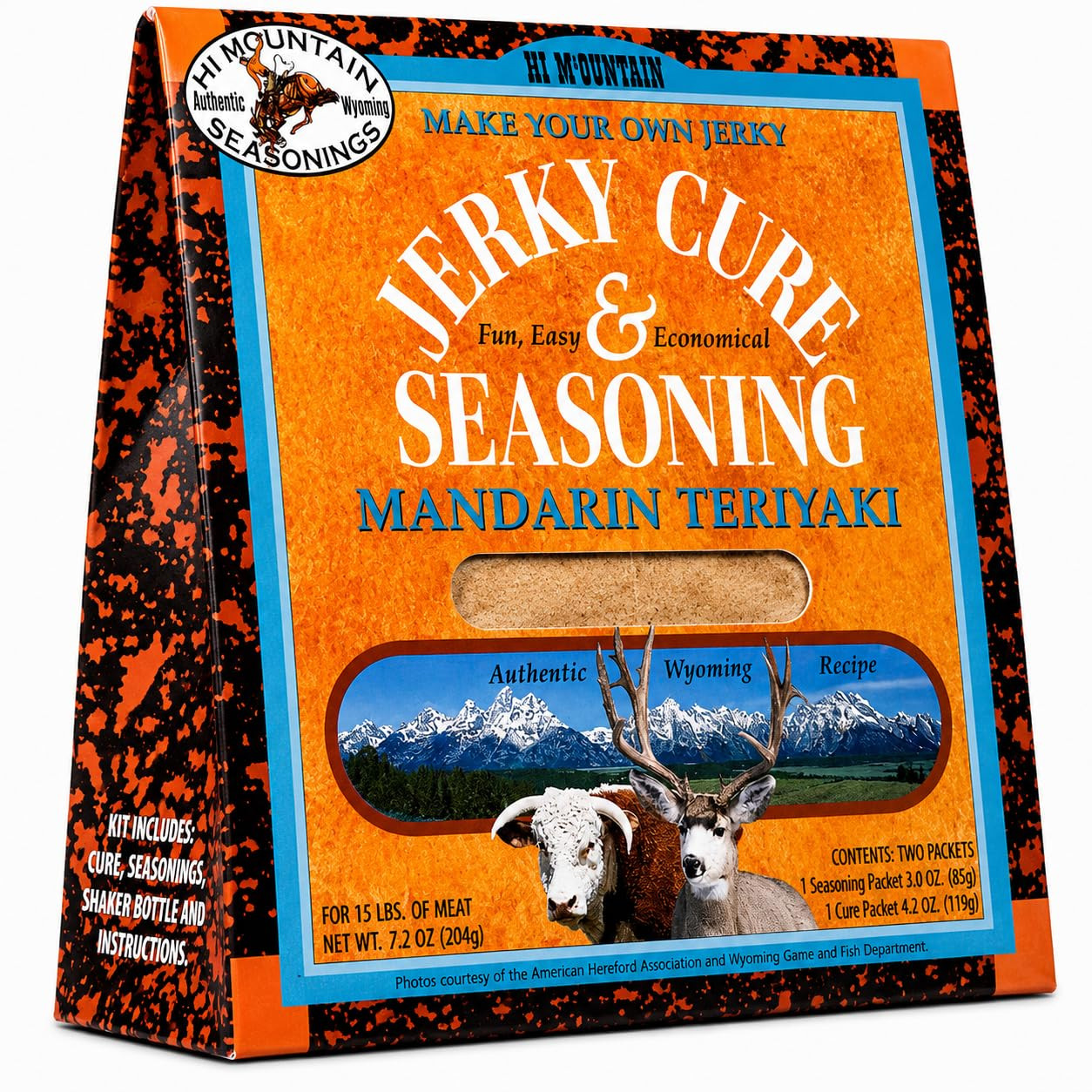 Hi Mountain Jerky Seasoning and Cure Kit MANDARIN TERIYAKI BLEND Jerky Seasoning
