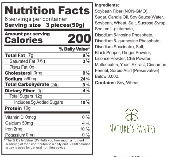 Plant Based Vegan Beef Jerky, Made in Taiwan, 10.5 OZ Value Deal