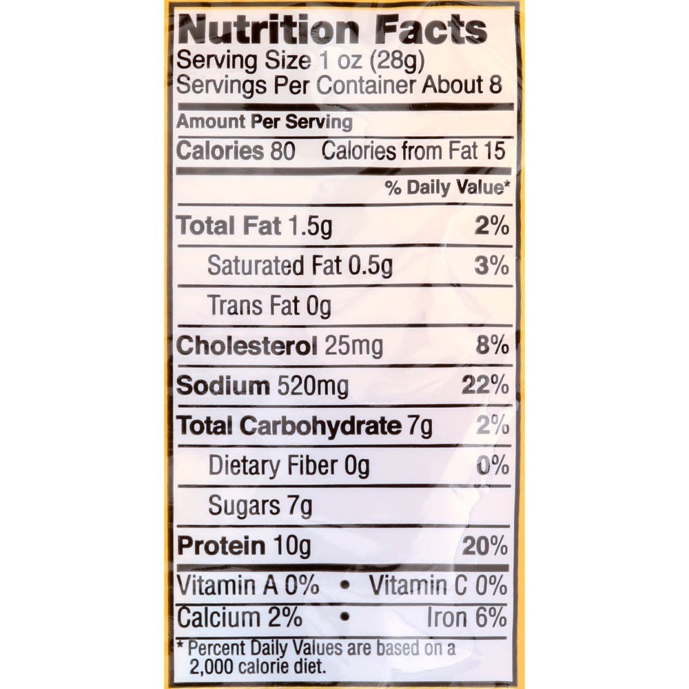 Beef Jerky, Old Fashioned, 10g Protein per Serving, 8 Oz Bag