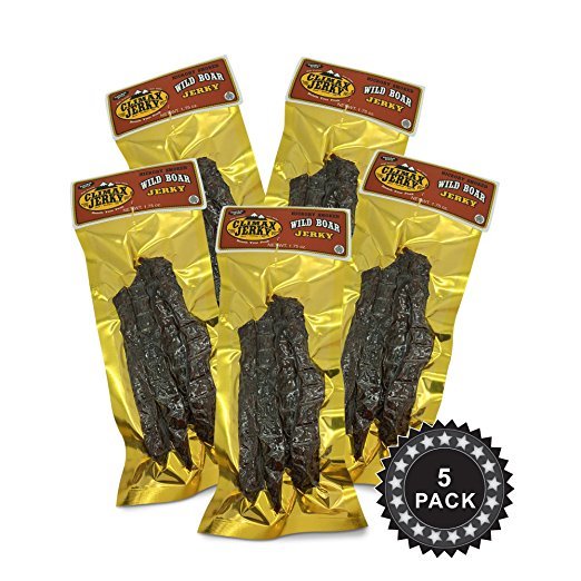 Climax Jerky BEST Premium Natural 1.75 OZ. Wild Boar Jerky – 5 Pack