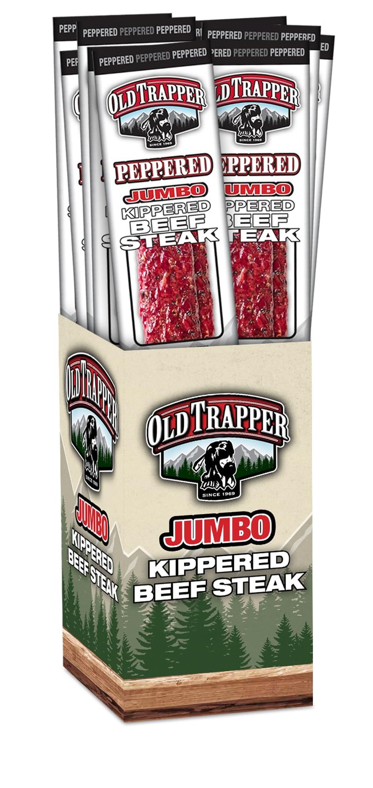 Old Trapper Kippered Steak, Peppered Flavor, Two-Ounce 2 Ounce (Pack of 12)