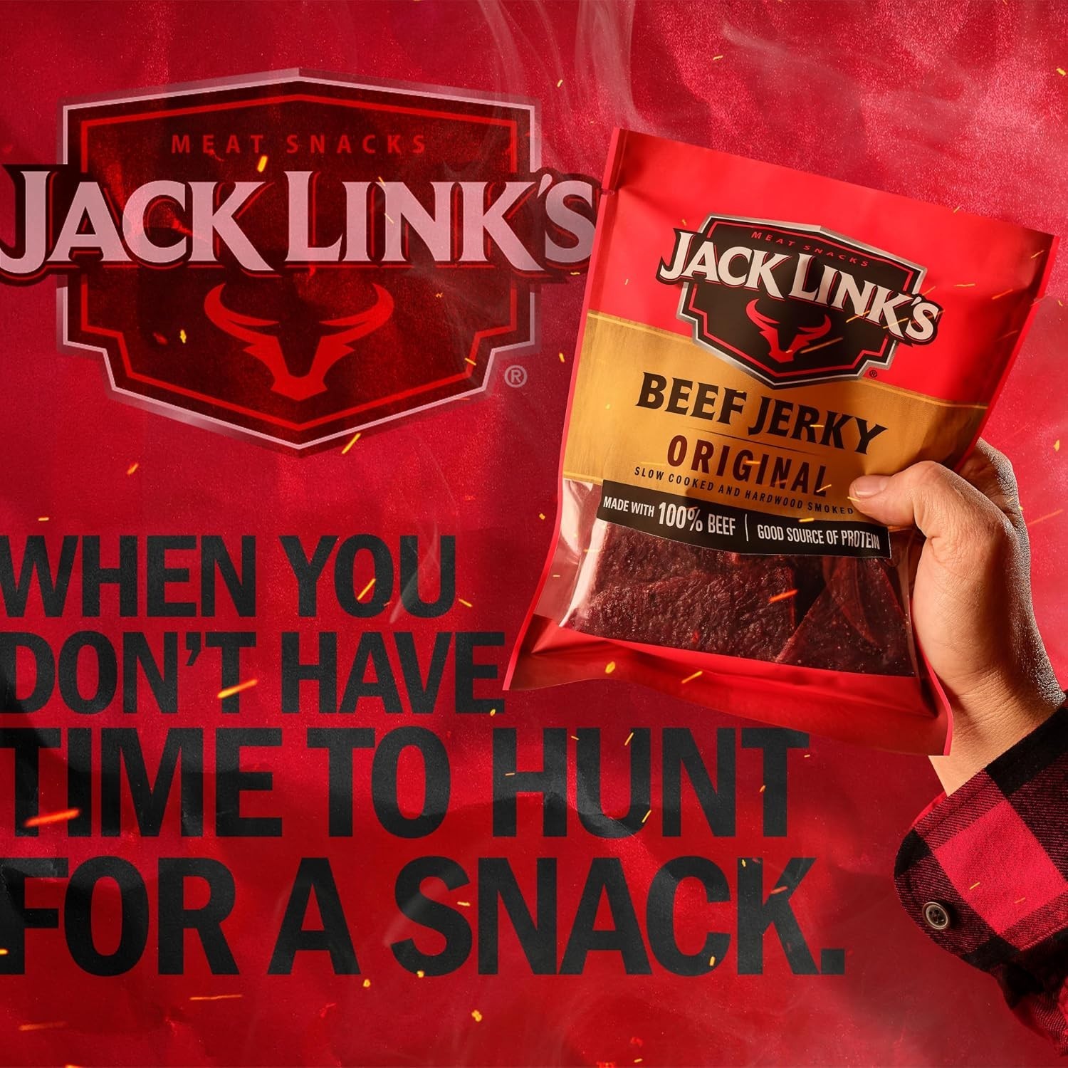 Beef Jerky Half Pounder – – Made with 100% Real Beef – Ready to Eat Real Mea…