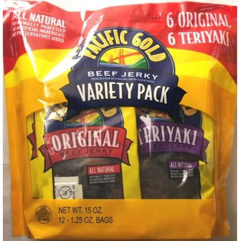 COS-SL 12 Variety Pack Beef Jerky Premium Streak All Natural of 1.25 Bag