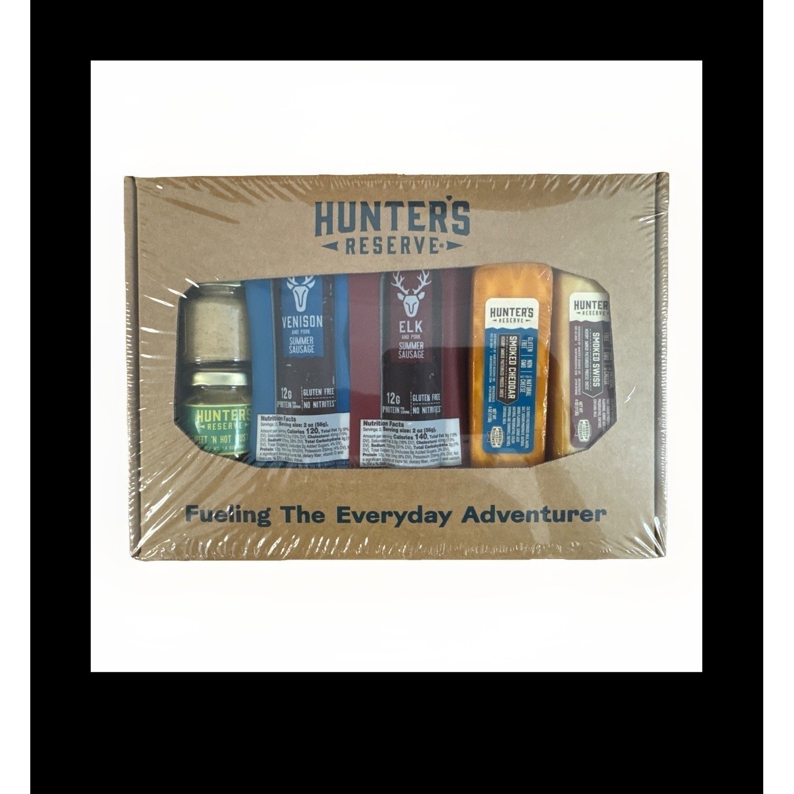 Hunters Reserve Wild Game Meat and Cheese Gift Set Venison Elk Summer Sausage