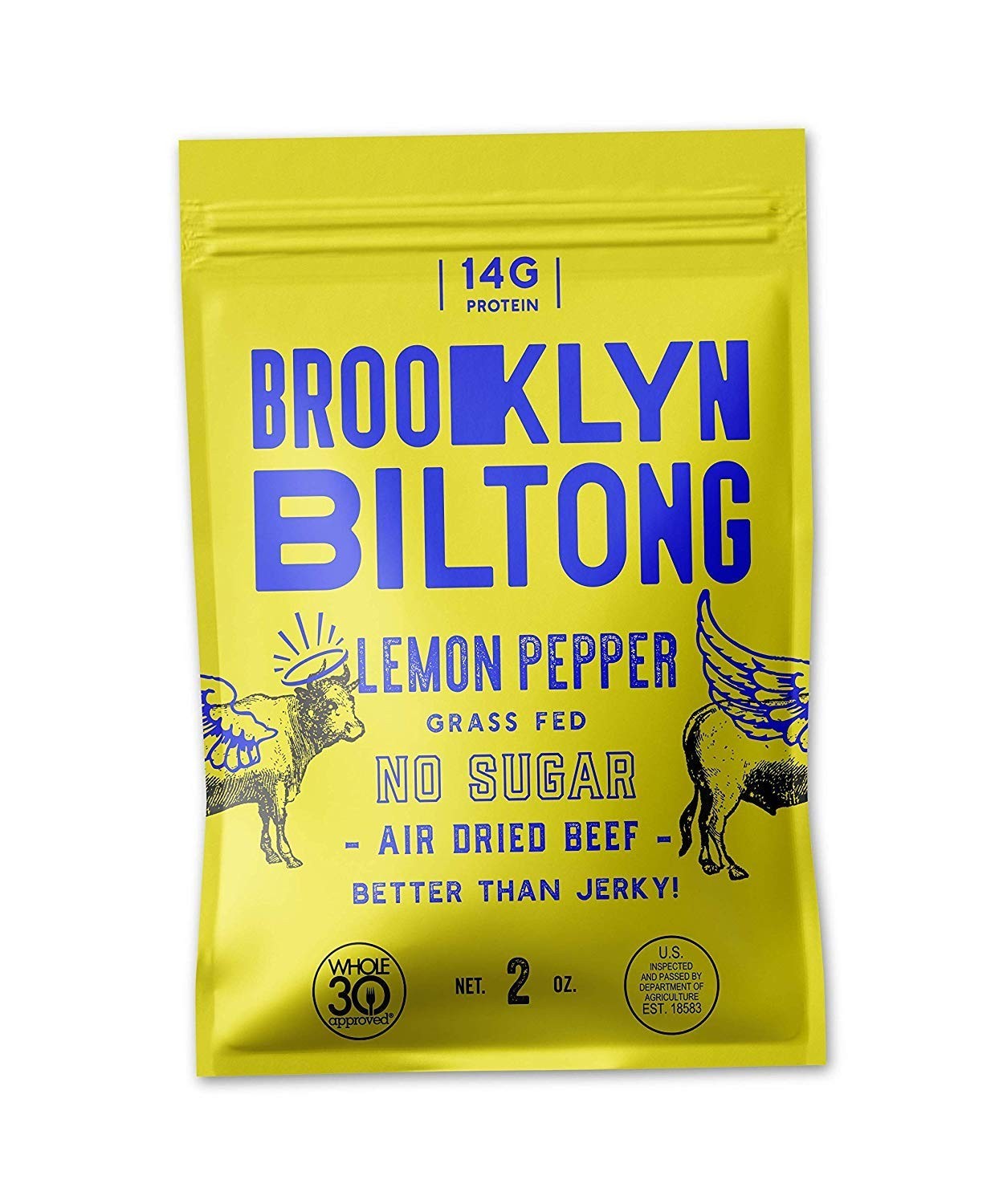 Keto Friendly Air Dried South African Beef Jerky – 2 oz Lemon Pepper Delight