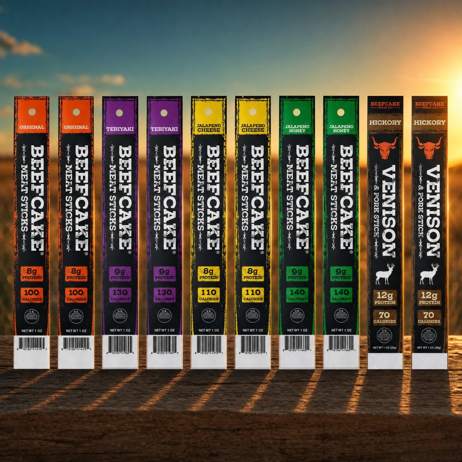 Premium Jerky Stick Sampler – Assorted Flavors, High Protein Snack, Keto Friendl