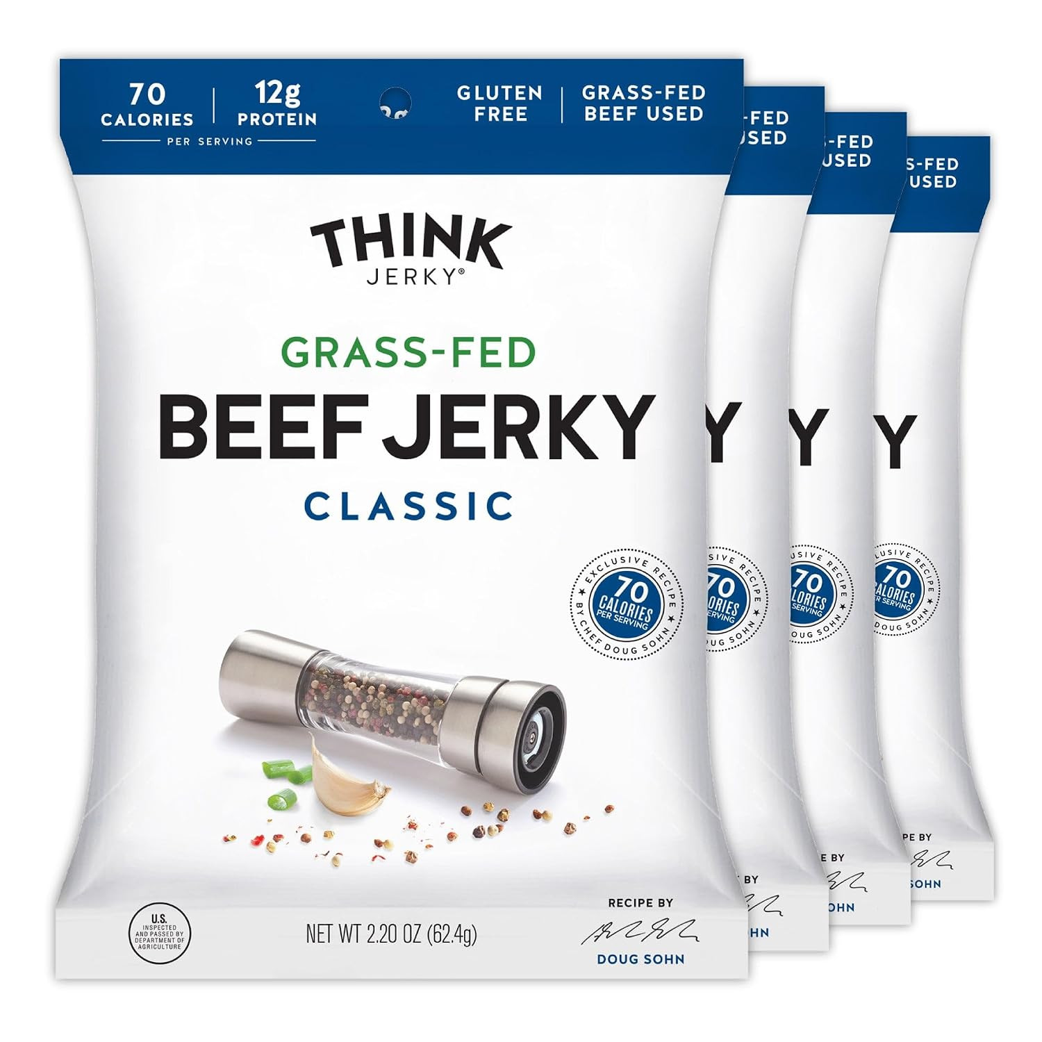 Sriracha Honey Turkey Jerky, High Protein Free-Range Turkey, Gluten Free, No Ant
