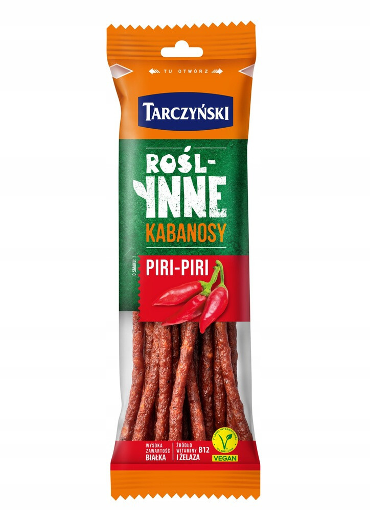 Tarczynski Plant Based PIRI-PIRI Vegan Kabanos 90g / 3.17oz