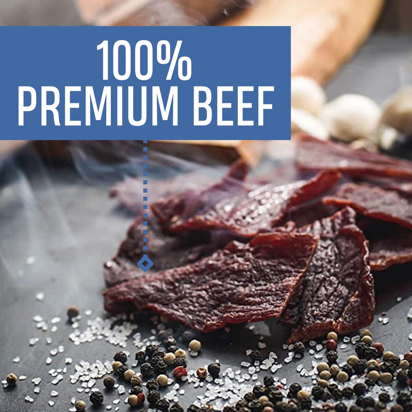 Oberto Specialty Meats Peppered Beef Jerky, 2.7 Ounce Pack of 8