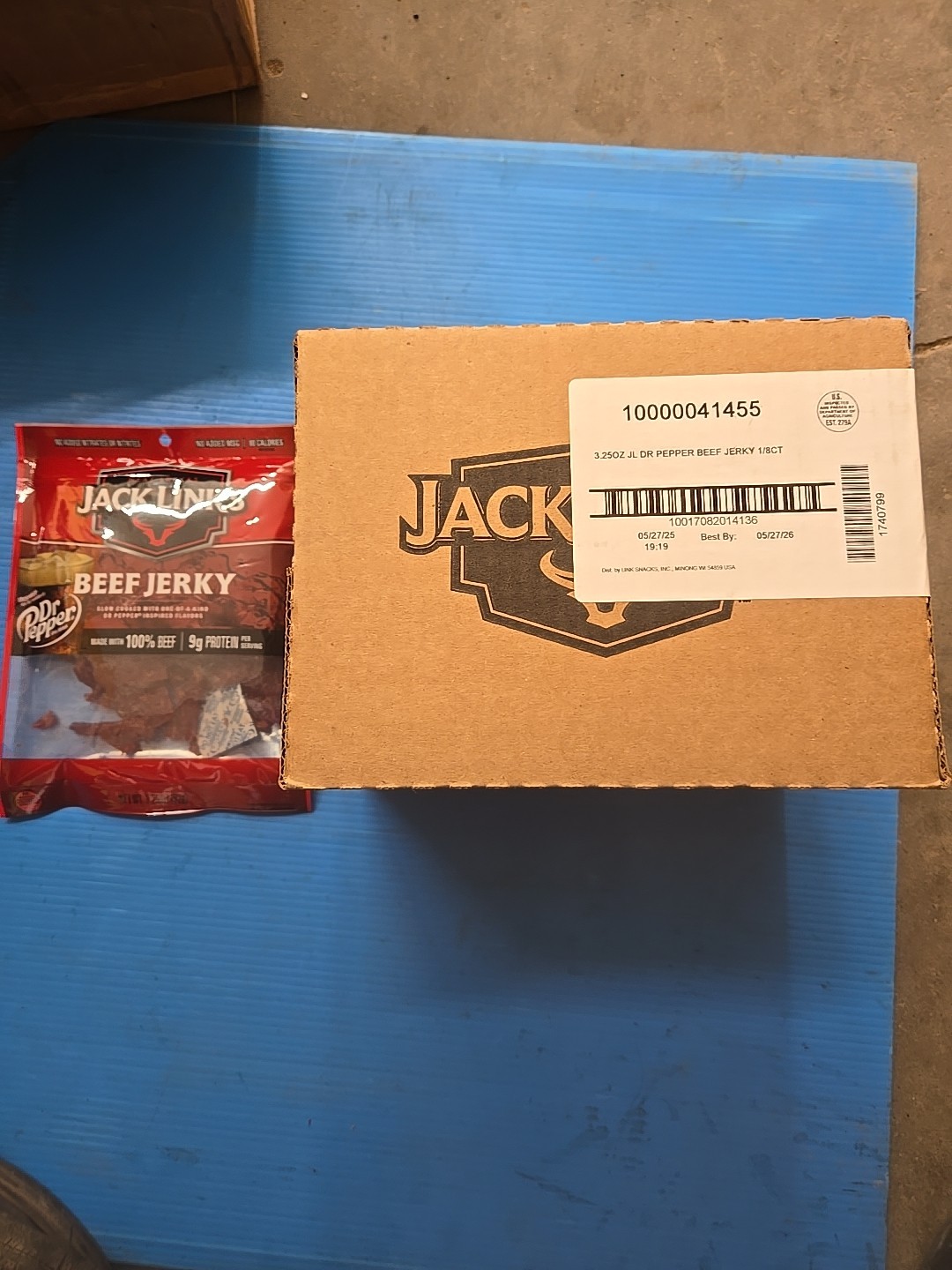Jack Link’s Dr.Pepper Beef Jerky 8 Bags In Case