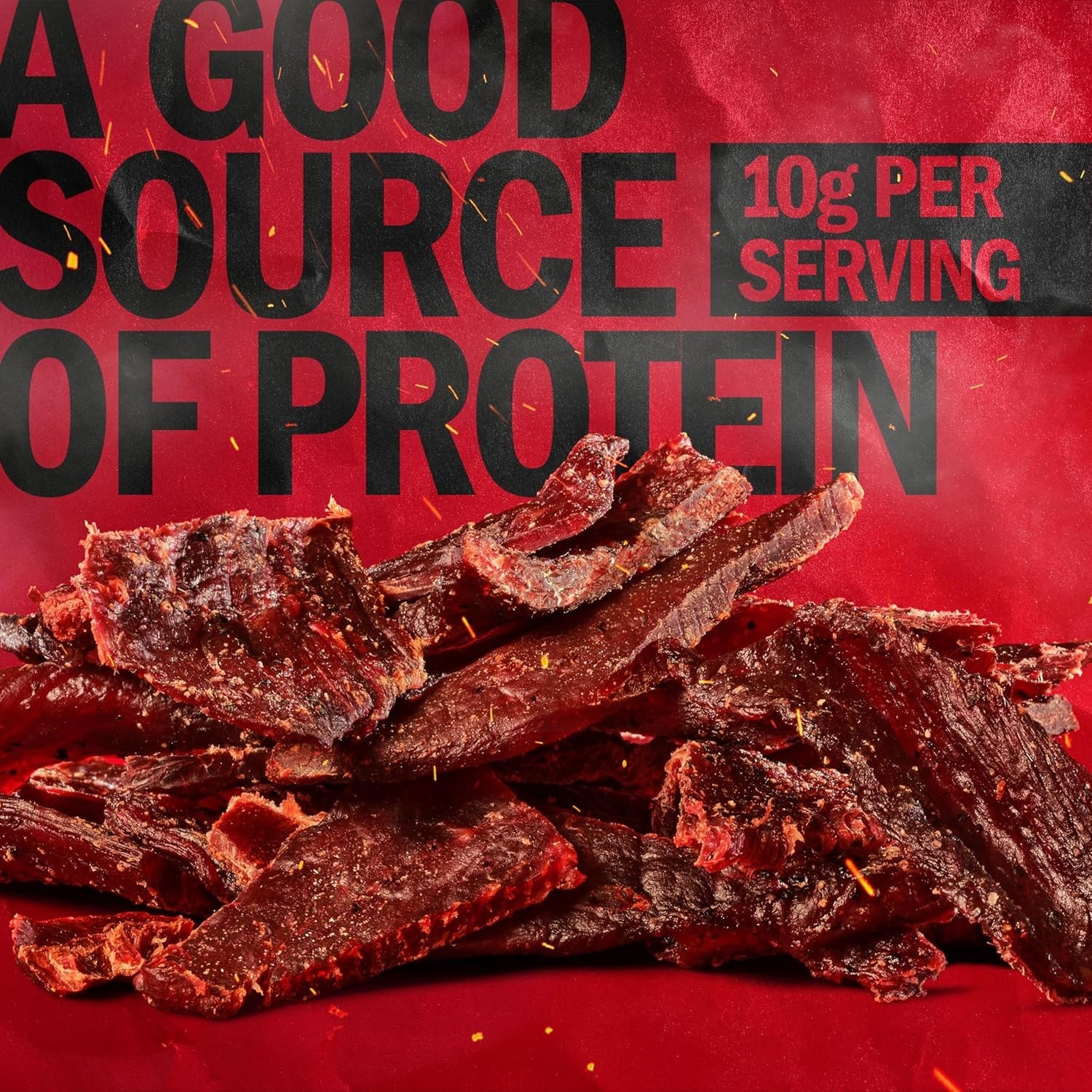 Jack Link’s Beef Jerky Half Pounder – Original – Made with 100% Real Beef