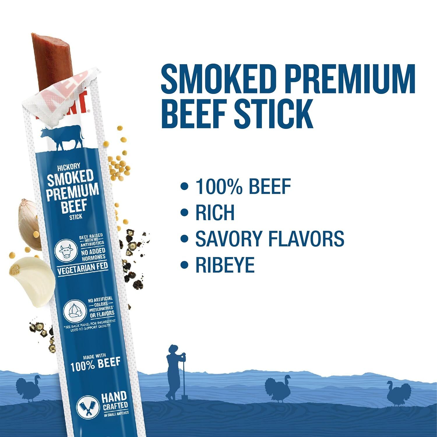 Vermont Smoke & Cure – Smoked Premium Beef Stick 1oz