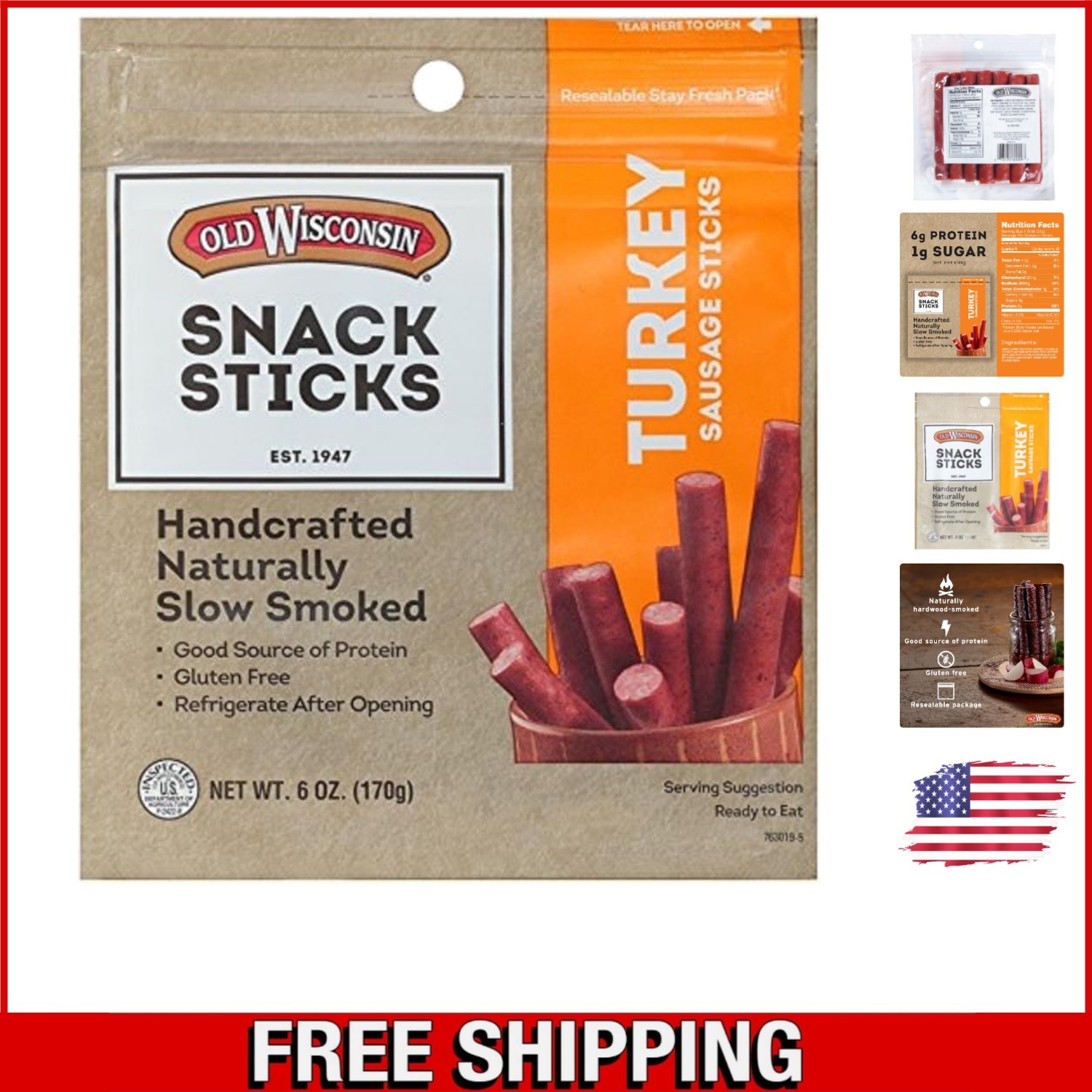 Gourmet Turkey Sausage Snack Sticks – Low Carb, Gluten Free, Perfect for Sharing