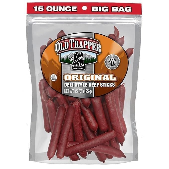 Premium Deli-Style Beef Sticks 15oz Resealable Bag Gourmet Savory Snack New