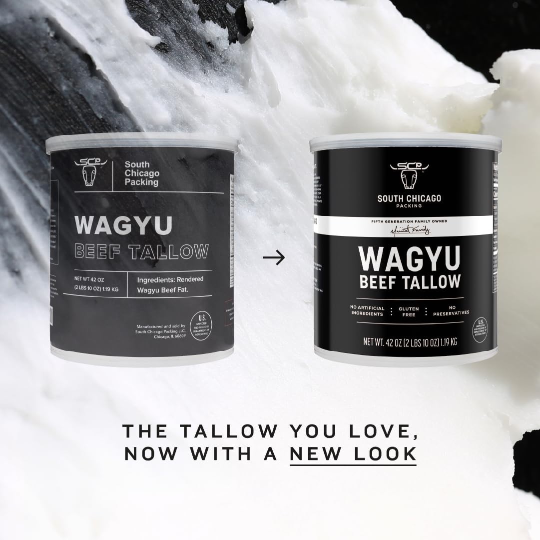 Wagyu Beef Tallow – 42 oz Gluten-Free, High-Heat Cooking Essential