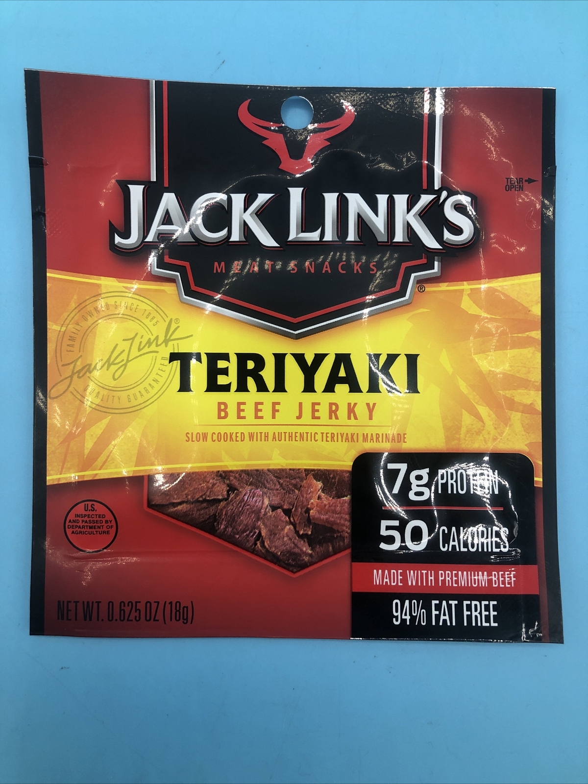 Jack Links FACTORY ERROR Teriyaki Beef Jerky SEALED AND EMPTY MISTAKE
